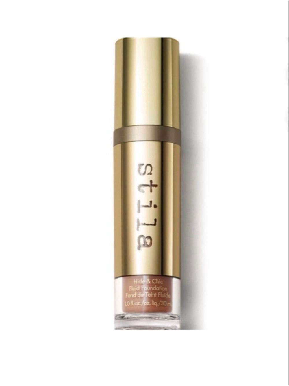 Stila Hide & Chic Fluid Foundation Tan Deep 3 Full Size 1 oz New in Box